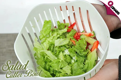 For QR29 Cut-up Fruits & Veggies without Hassle with a Salad Cutter Bowl! (QR60 Value)